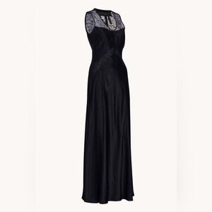 Donna Karan Black Lace Gown 2000s